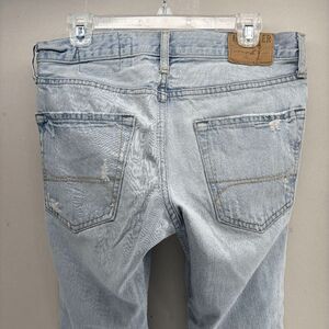 Y2K Hollister Jeans Mens Hermosa Low Rise Boot Button Fly Distressed 32 X 30 EUC
